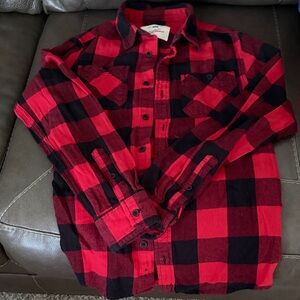 urban pipeline Red and Black Buffalo Plaid Button Down Shirt